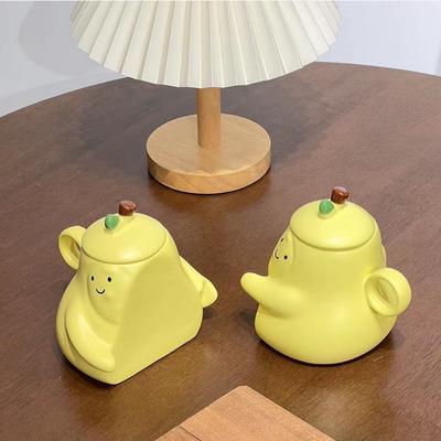 Pear Shape Couples Ceramic Mugs Never To Be Separated Hugging Pear Coffee Mugs Heat-resisting Water Cup Valentine's Day Gifts