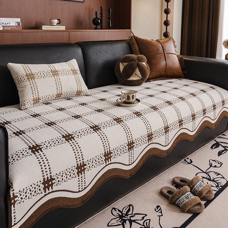 

1pc Sofa Cushion Irregular Protective Pad Seat Cushion Anti-Scratch and Non-Slip Chair Mat All Seasons Protects the Sofa Suitable for Living Room 90 * 160cm Single Pack