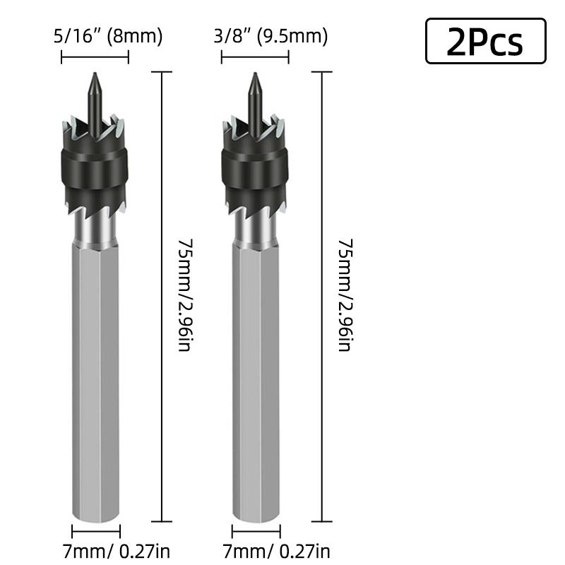 HSS Double Sided Rotary Spot Welding Broca Metal 8 Sided Cutter 9.5mm Bitum Remover Drill Bit Hole Opener Cutter Spot Weld Tools
