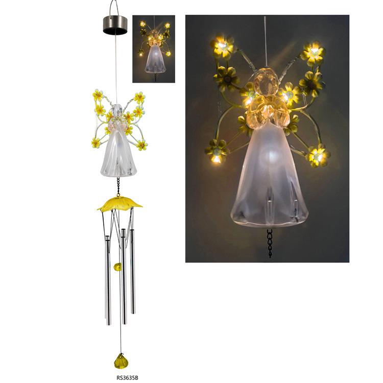 Solar Angel Wind Chime Garden Light - Outdoor LED Decoration