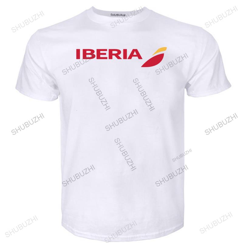

many loose tshirts IBERIA Airlines Spain Traveling Tshirt Men tee men cotton tshirt summer brand teeshirt euro size S