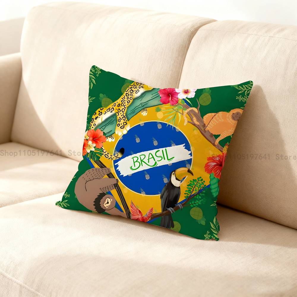 Rio de JaneiroBrasile Anime Celebrità Merchandising Universale Federa Stampata Decorazione Divano Auto Ufficio Stanza Protettore