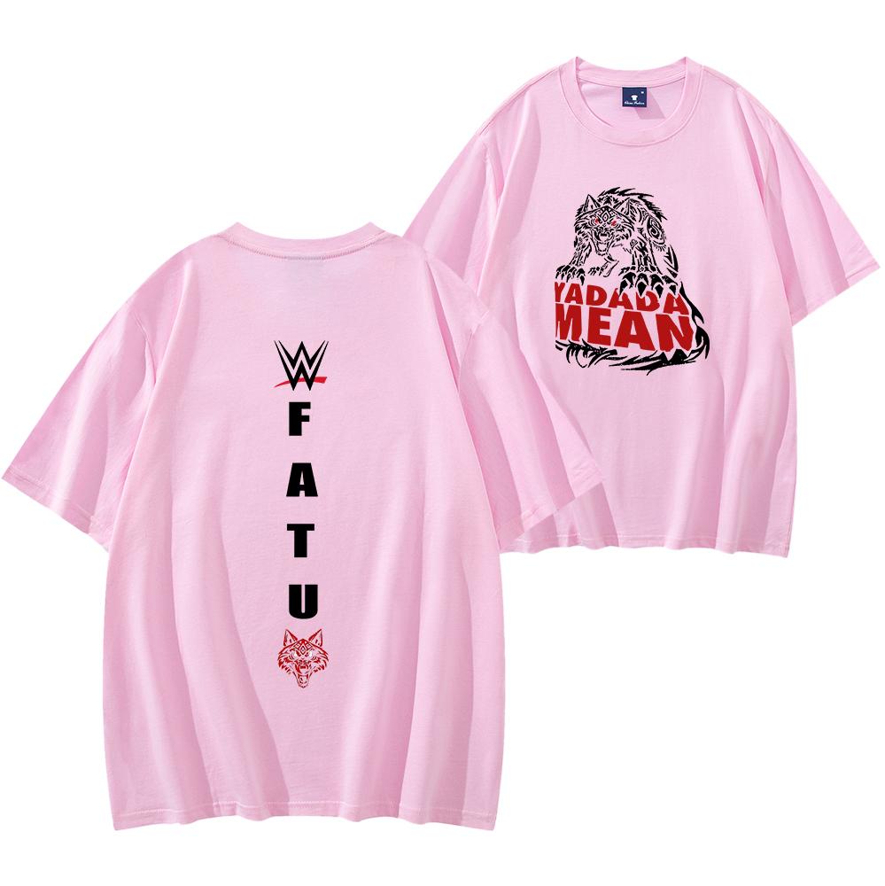 Jacob Fatu Plemienny Wilk Yadada Mean Koszulka Jacob Fatu Koszulka Męska Damska Krótki Rękaw Streetwear Hip Hop Topy Ubrania Y2K