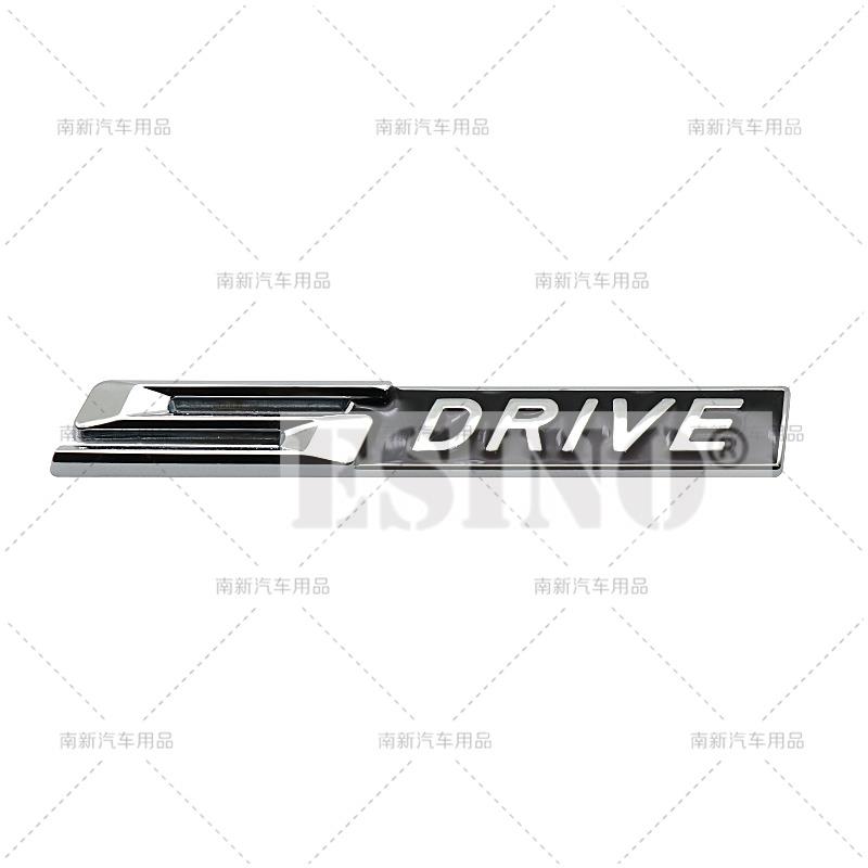 Car Styling 3D Metal Rear Trunk Emblem S Drive X Drive E Drive Badge Adhesive Emblem for BMW X1 X2 X3 X5 X6 X7 i3 i4 i7 iX iX3