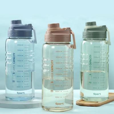 2200ml Large Capacity Sports Water Bottle, Fitness Water Bottle, Hiking Fitness, Men's and Women's Outdoor Camping