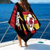 1PC Custom Name Beach Towel Kansas City Fan Gear Beach Towel, Suitable for Camping, Travel, Beach Accessories, Super Absorbent, Family Gift