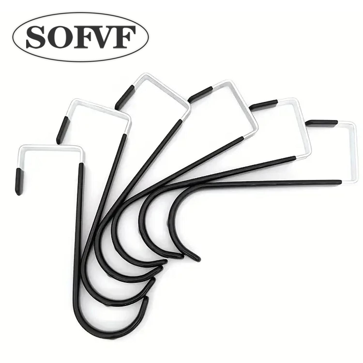 

6 шт. вешалок для полотенец и пальто Rubbe с антипригарным покрытием и защитой от проколов, крючки для двери, органайзер для ванной комнаты и кухни