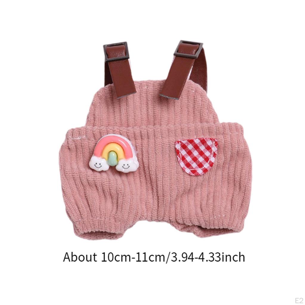 Plush Doll Clothes for 1517cm Accessories Dress up DIY Cute overalls