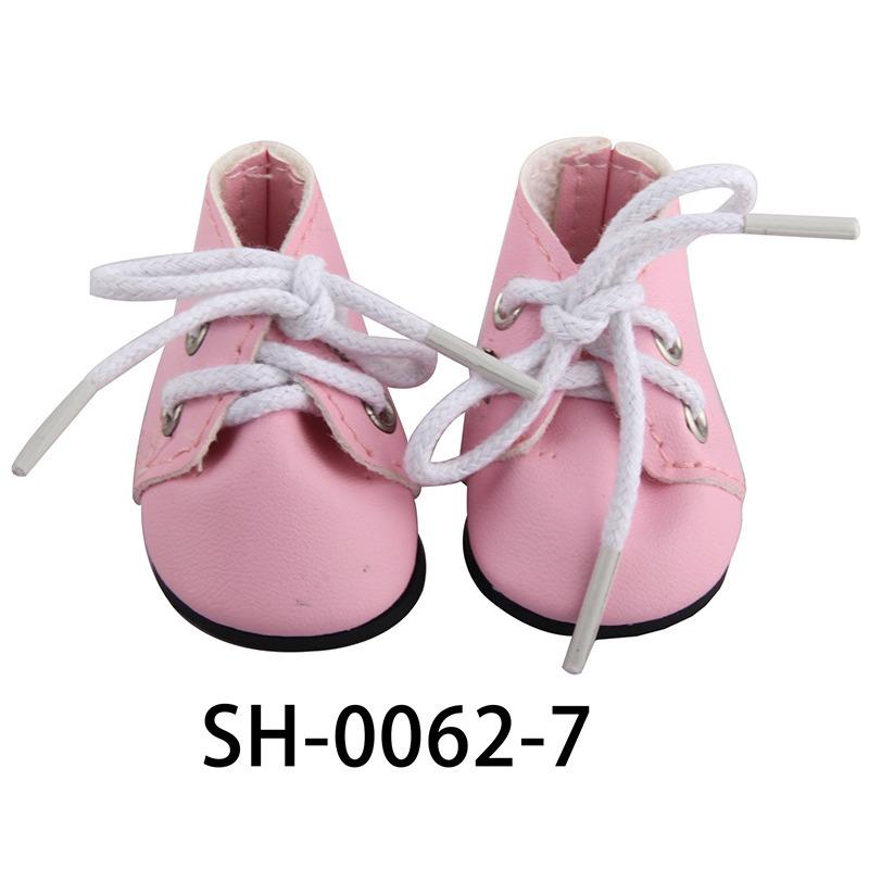 1 Pereche Pantofi Păpușă Pantofi PU cu Șireturi pentru Păpuși de 14 Inch Accesorii Jucării