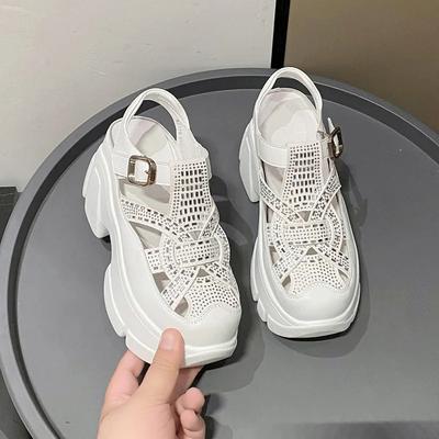 Sandále typu "Dad Sandals" Dámske Letné 2024 Nové Topánky na Platforme Vodné Kamienky Športové Rímske Sandále Mäkká Podrážka Vonkajšie Bežné Topánky Sandál