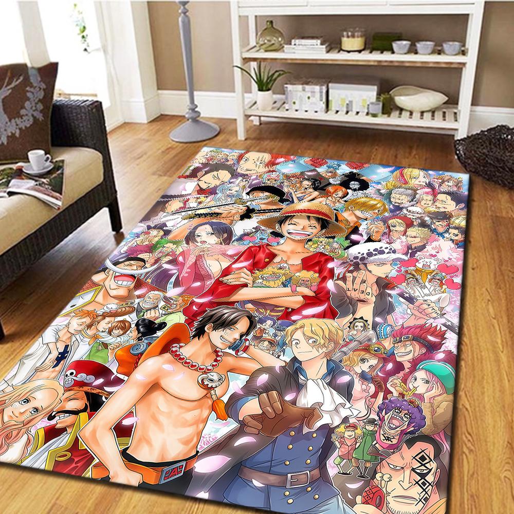 

ONE PIECE Floor Carpet, Digital Printed Movie Rug, Home Decor Mat for Bedroom, Living Room Play Mat -HYQ47 60x90cm