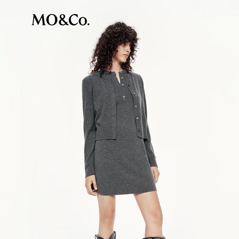 MO&Co. C+ Series H-Line Knit Cardigan Dress