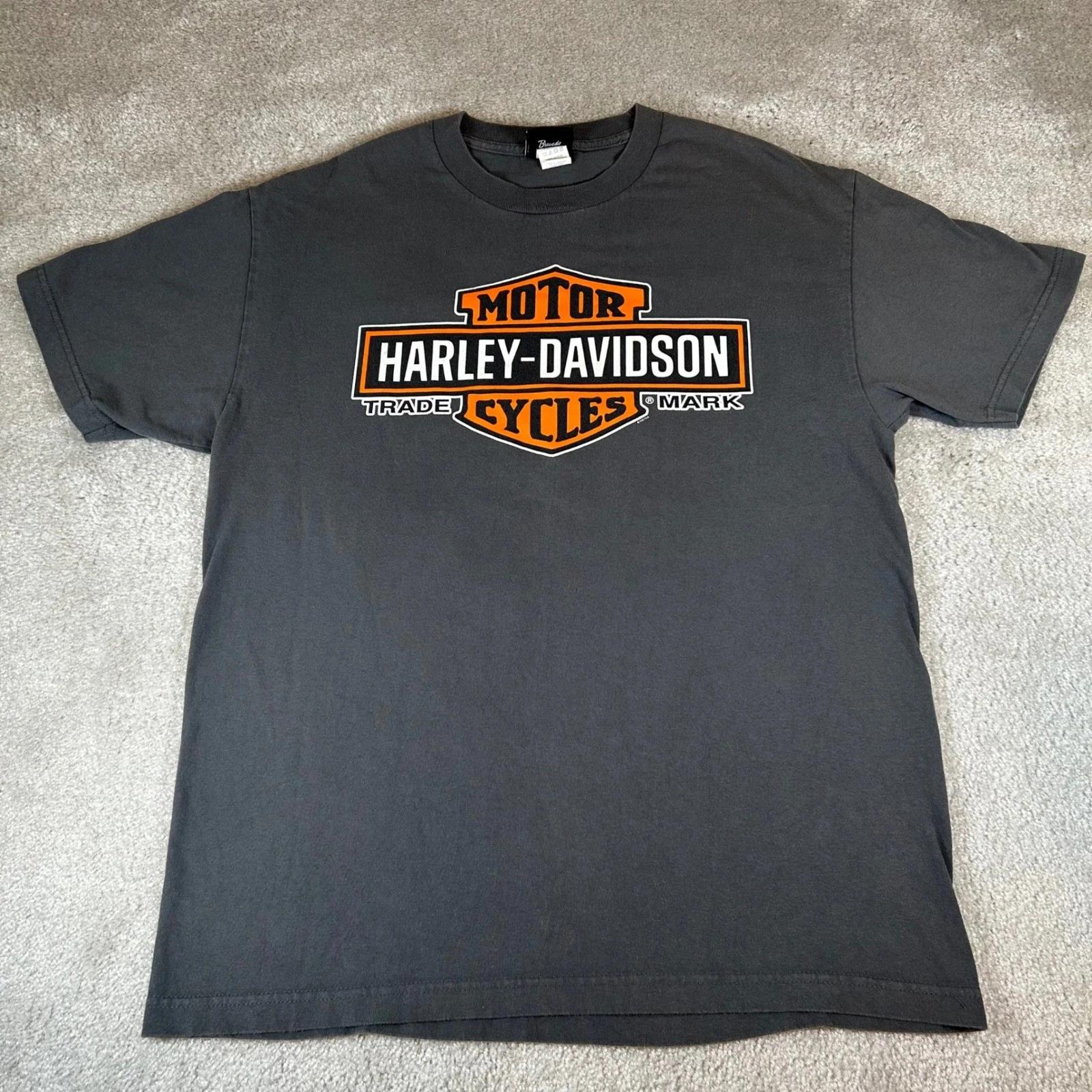 Harley-Davidson T-shirt Mens Large Black Key West Florida Biker Graphic Tee USA 3XL