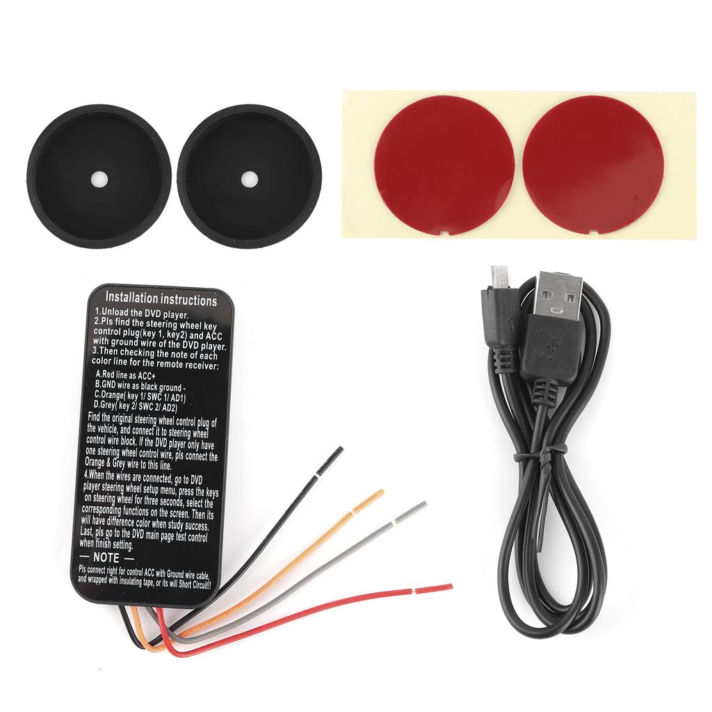 Multifunction Steering Wheel Button USB Rechargeable Controller for Android Multimedia Player Steering Wheel Button
