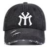 Men And Women Letter Print Embroidery Hole Denim Baseball Caps Spring Autumn Outdoor Use Adjustable Casual Hats Sunscreen Hat 1Pc Latest For