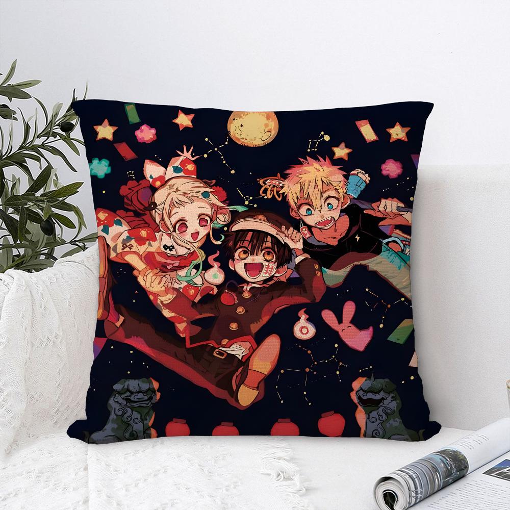 Jibaku Shounen Hanako Kun Pillow Case Plush Fabric Soft  Pillowcase Double Sided Print  Sofa Cushion Cover Throw Pillow Cover