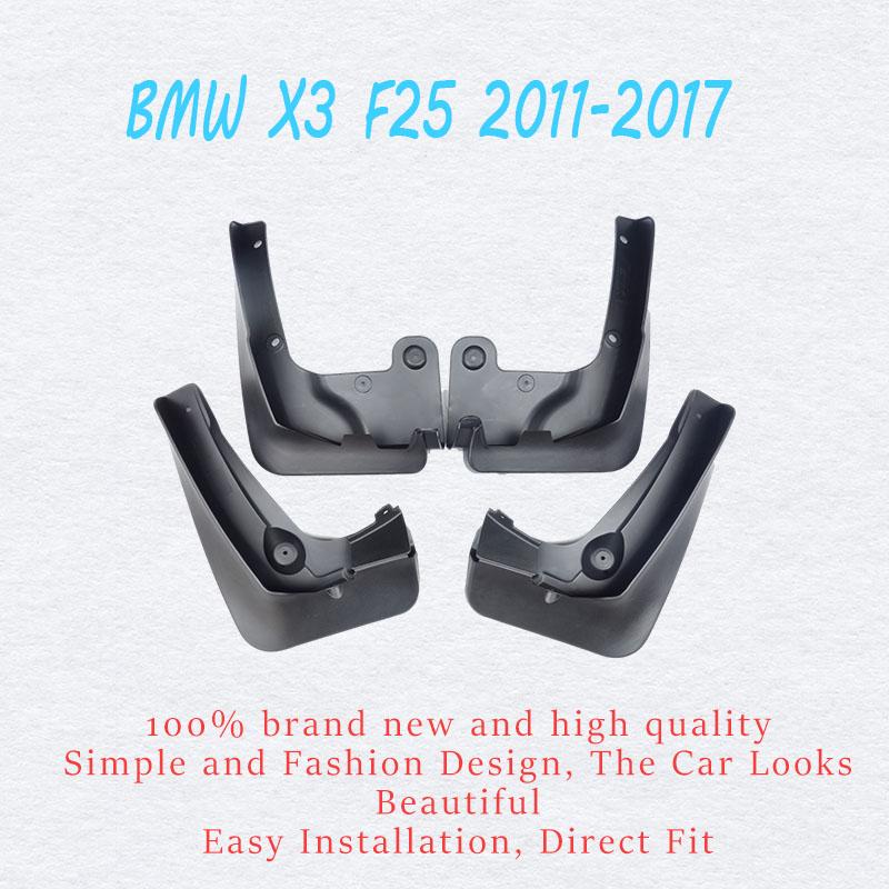 Car Fender For BMW X3 F25 Genuine Splash Guards Mudguards Mud-Flaps Car Fenders Car Accessories Auto Styline 4 Pcs