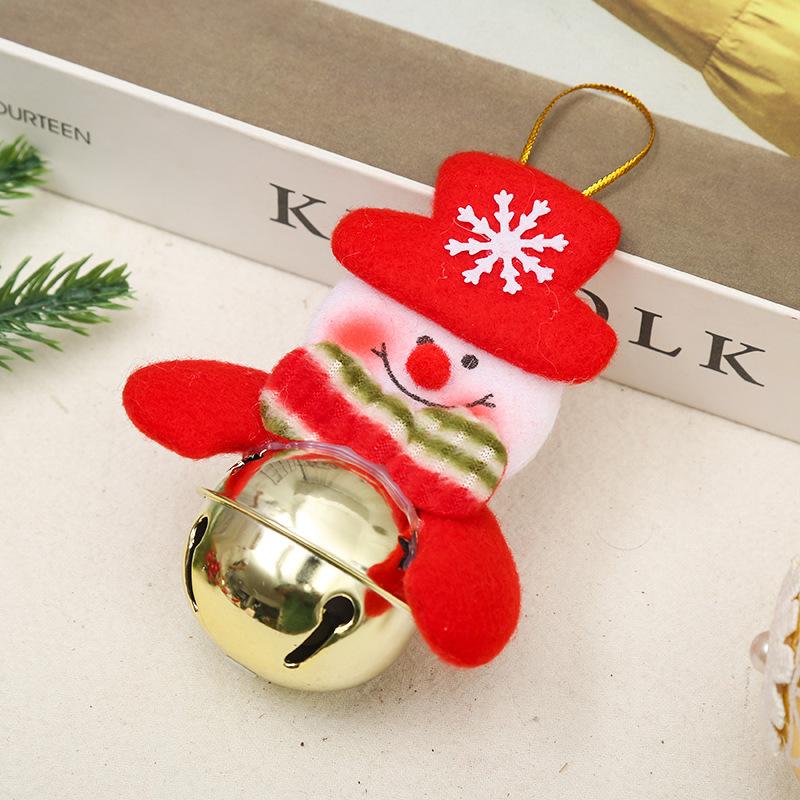 Christmas Tree Pendant Doll Bell Santa Claus Christmas Decoration Hug Gift Handmade Snowman Christmas
