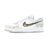 Dunk Abrasion Resistant Breathable Low Top Skateboard Shoes Men's Gray Gold 355152-106(Team1985-)