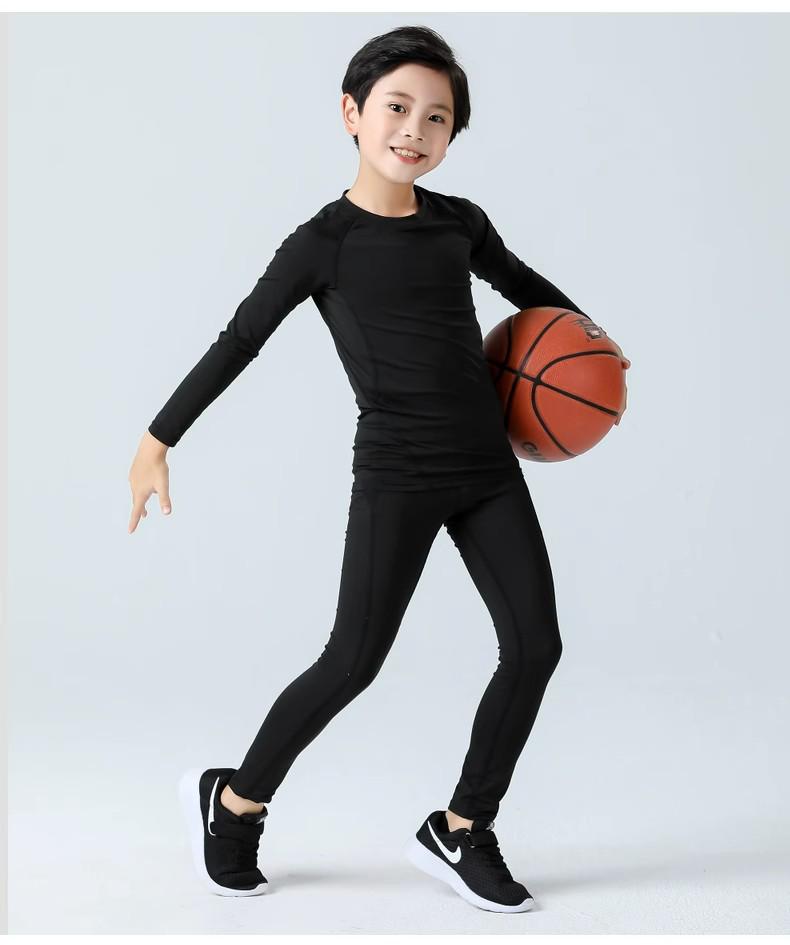Kinder Schnelltrocknende Sport-Basisschicht: Body für Basketball, Fußball und Fitness - Ideal für Herbst/Winter.