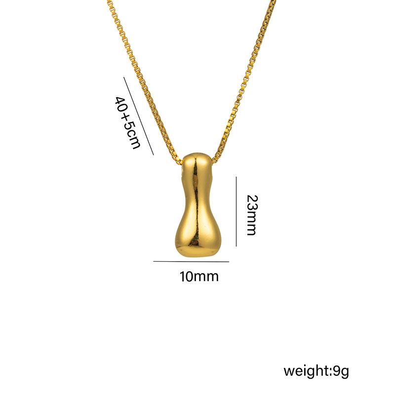 Creative A-Z Balloon Bubble Letter Pendant Neckalce for Women Gold Plated Chunky Initial Necklaces Jewelry Birthday Gift