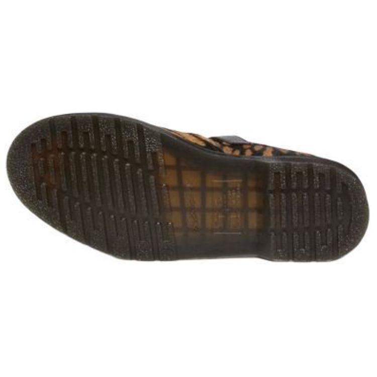 Dr. Martens T-Bar Leather Casual Versatile Mary Jane Shoes Men Shoes Leopard-Print 32135526