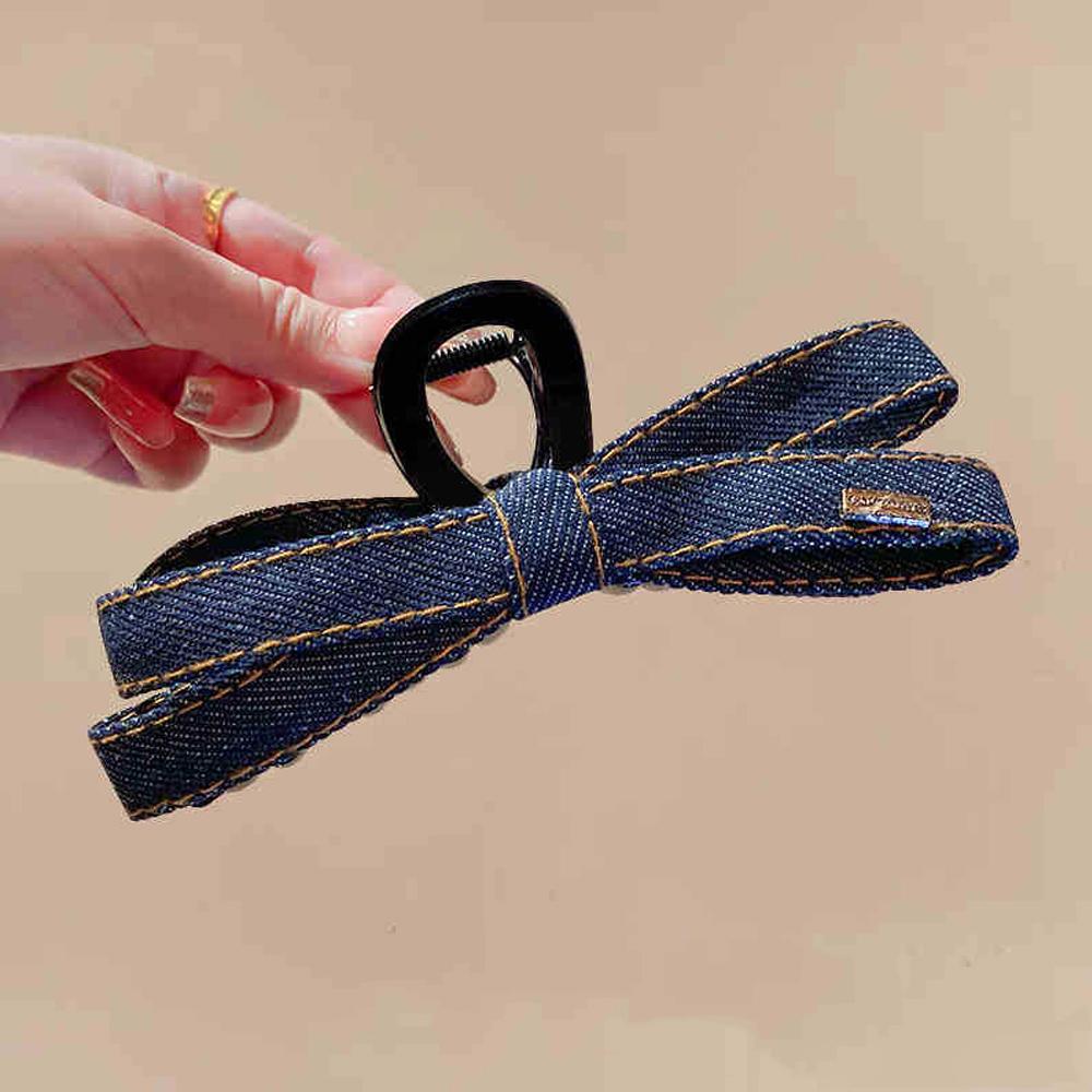 1pc Cowboy Bow Clip, New Popular High-end Hair Clip, Back of the Head, Large Plate Hair, Shark Clip Headband Accessory
