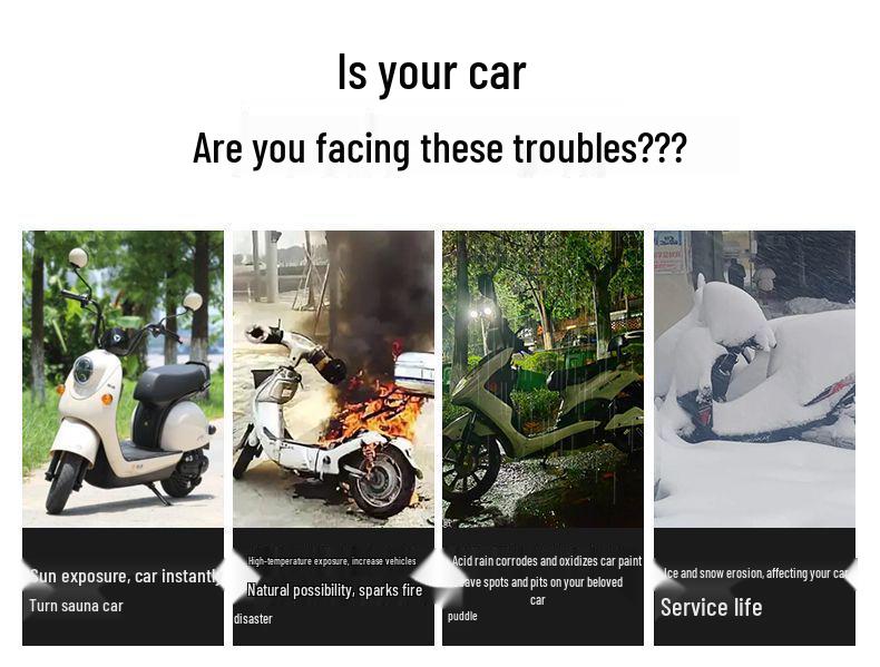 Universal Waterproof Thickened Electric Tricycle & Scooter Rain Cover