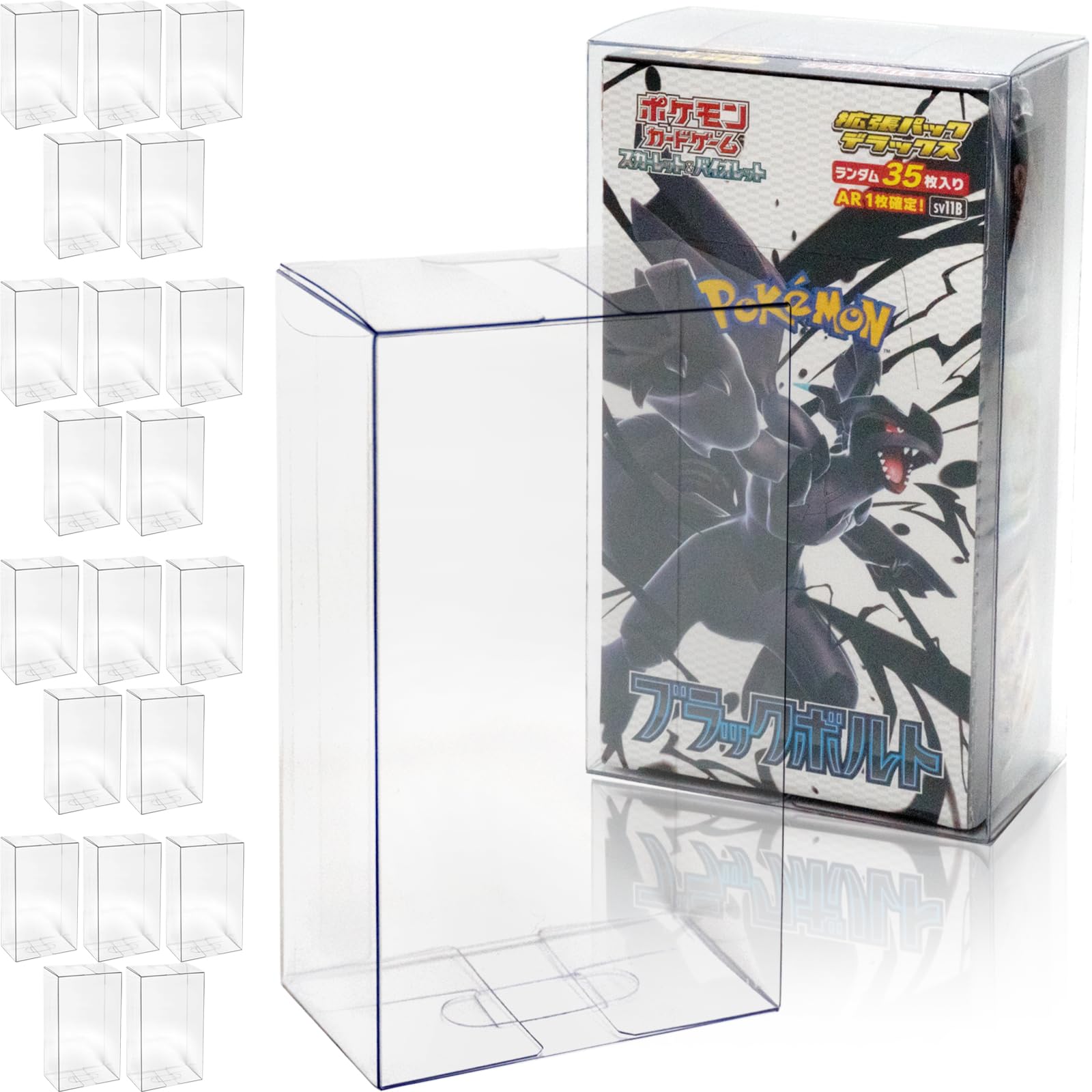 

EYESRAIL Boxx Guardian Card Box UV Made in Transparent Collection Storage Case Pack Deluxe Pokémon Loader, Protection, Japan, (Expansion Box, [20