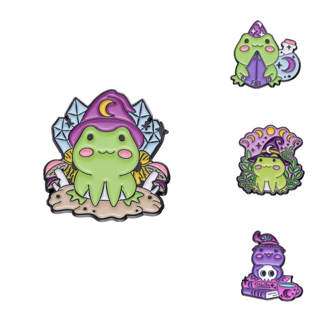 Frog Adorable Halloween Brooch In Colorful Design Perfect For Fashionable Lovers Animal