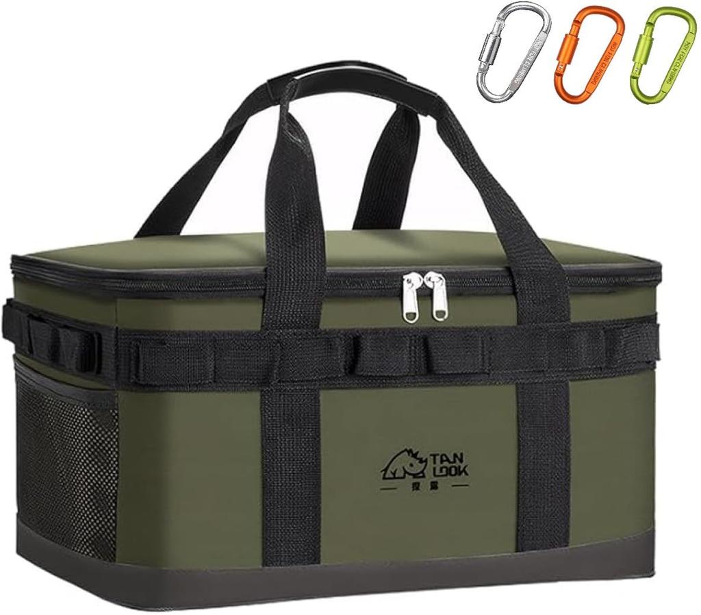 Soft Cooler Box with 23L Capacity, Triple-Layer Insulation, Foldable for Storage, Includes Carabiners in 3 Colors, Perfect for Picnics, Camping, and