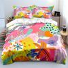 Abstract Colorful Graffiti Art Pattern Bedding Set For Kids Luxury Gift 3Pcs Digital Print Comforter Set Soft Comfortable