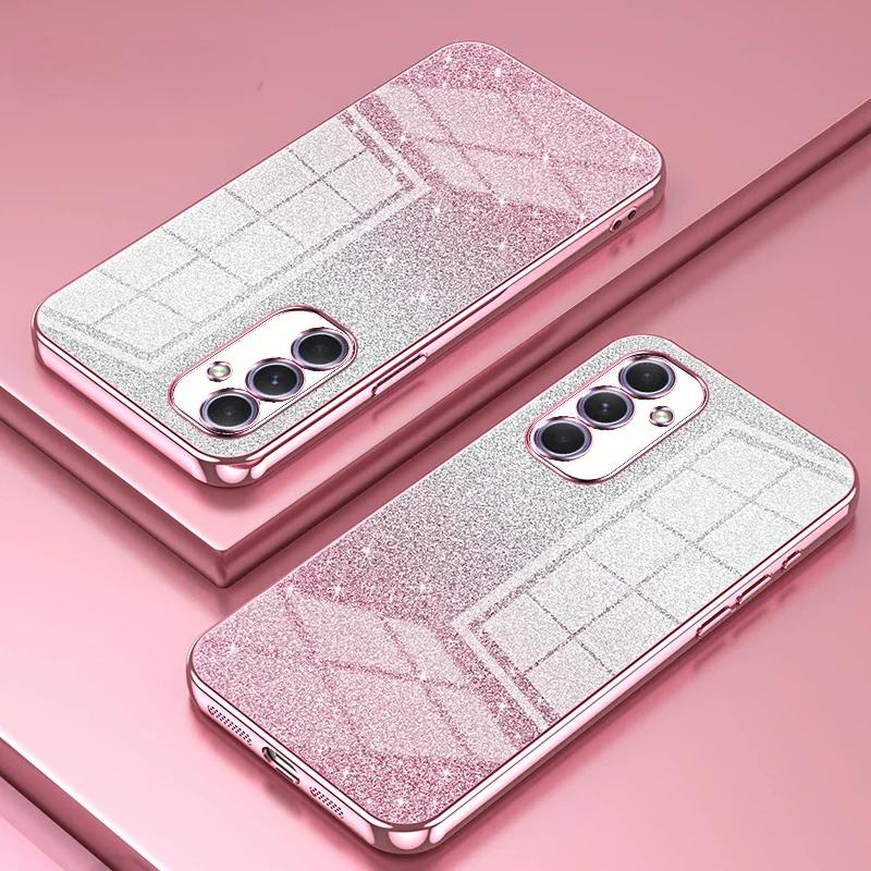 Glitzerbeschichtung Schutzhülle für Samsung Galaxy S25 Ultra S25 Plus A56 A36 A26 A16 A06 A55 A35 A25 15 05S 4G 5G Rückseite