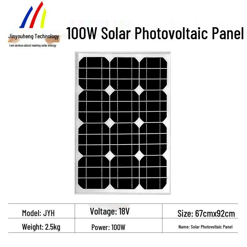 Monocrystalline Solar Power System for Outdoor & Indoor LED Lighting with Battery Charging