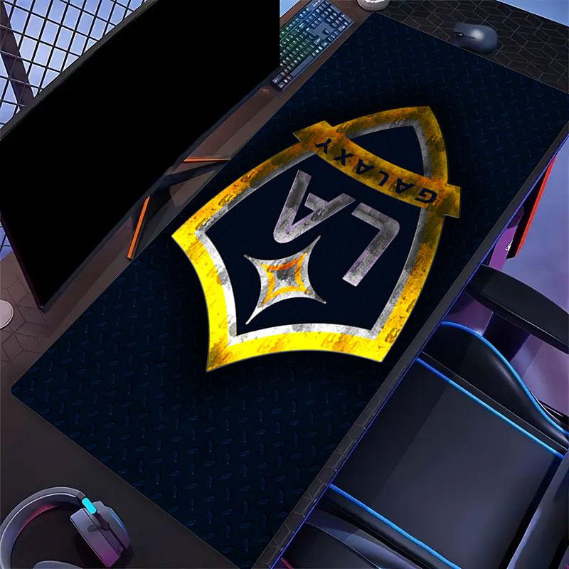 LA Galaxy Mouse Pad, Large Gaming Desk Mat, Non-slip XXL Mousepad for Laptop & Tablet, Mini PC Playmat with Stitched Edges