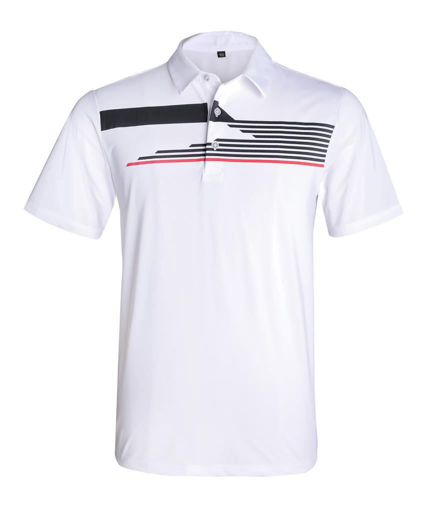EXTRASPORTY Summer Swing Men'S Cooling Collared Short Sleeve T-Shirt 3 Colors