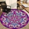 1pc Mandala Artwork Chair Carpet for Office, Soft Flannel Throw Mat, Perfect for Office,Holiday Party Decoration Choice Yy251113215