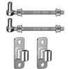 Steel Bolts Door Hinge Easy Install Gate Hinges Adjustable Bolt Hinges Heavy Duty Door Hinges for Various Doors & Gates