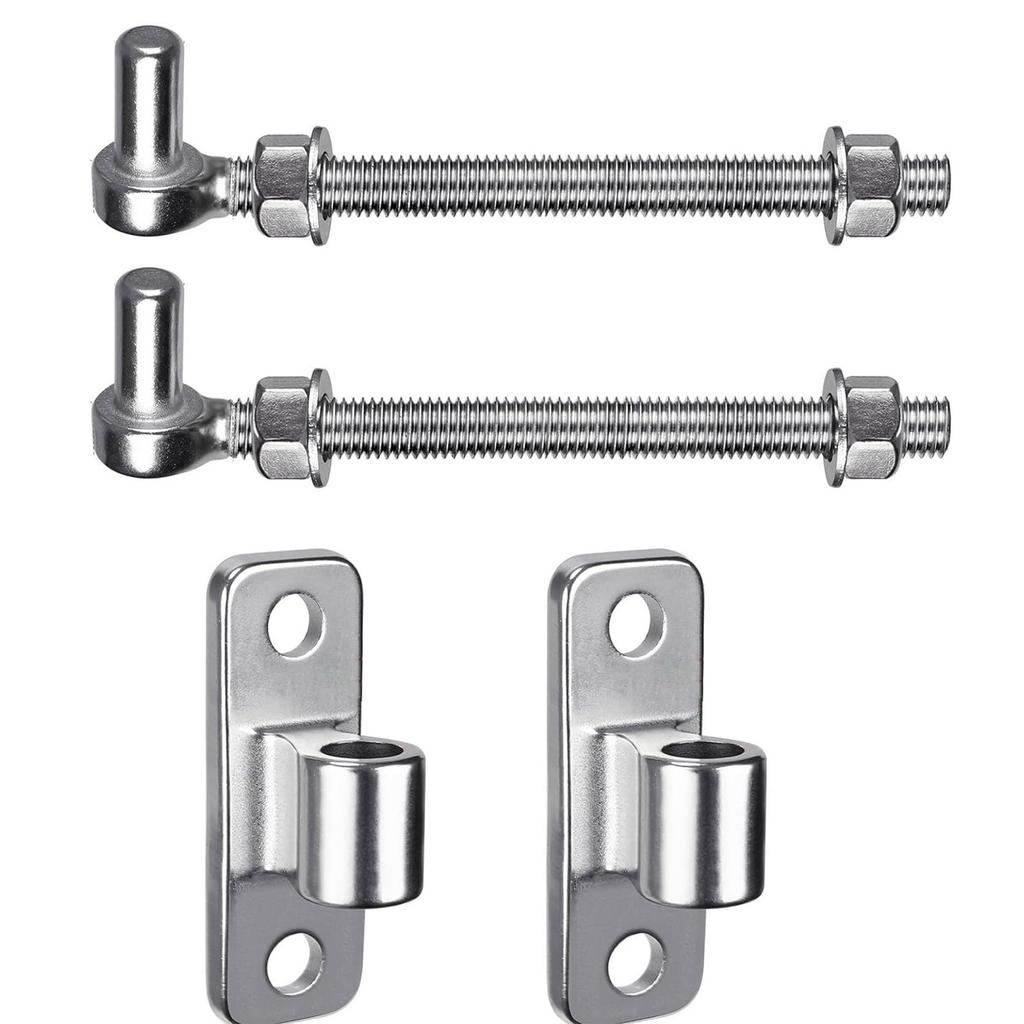 Steel Bolts Door Hinge Easy Install Gate Hinges Adjustable Bolt Hinges Heavy Duty Door Hinges for Various Doors & Gates