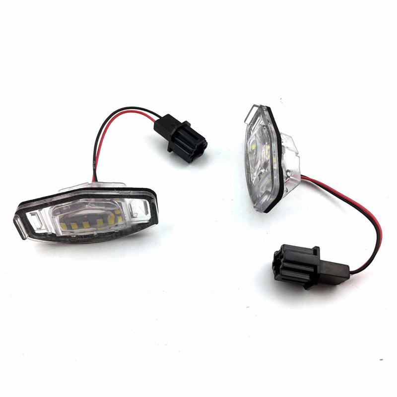 Xenon White OEM-Fit LED License Plate Light For Acura MDX RL TL TSX ILX For Honda Civic Accord Odyssey License Plate Light