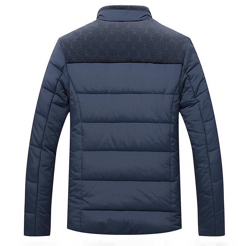 Parka invernale da uomo in peluche spesso con collo alto, giacca alla moda da uomo, cappotto parker caldo e spesso con cerniera, soprabito imbottito per uomo