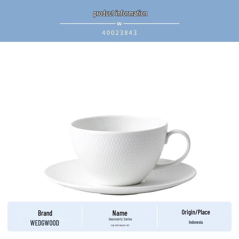 Wedgwood Geometric Series Cup and Saucer Set