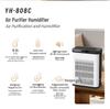 Air Purifier & Humidifier with Pet Hair Suction, Odor & Smoke Removal, and Negative Ion Technology