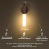 Auto LED Night Light Magnetic Wooden Multifunctional Smart Motion Sensor USB Rechargeable TYPE-C Wireless Closet Wardrobe Lamp