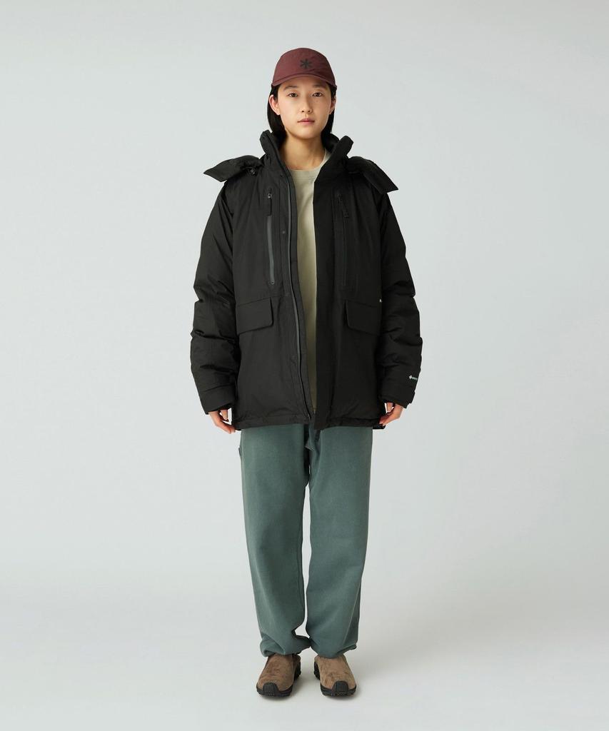 Snow Peak Vejrbestandig Dunjakke Ydertøj Jakke Dunfyldt SORT L GORE-TEX JK-25AU006 Herre Dame