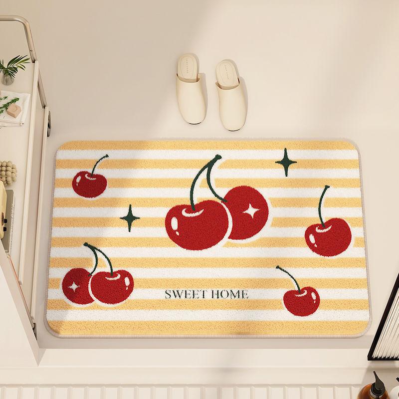 

Ins Style Simple Имитация кашемира для ванной комнаты, впитывающий нескользящий коврик для душевой комнаты, коврик для туалета 40 * 60cm [imitation cashmere]