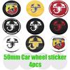 50mm 4ks 3D nový znak Abarth auto znak Kryty středových krytek kol auta Příslušenství pro styling nálepek na ráfky