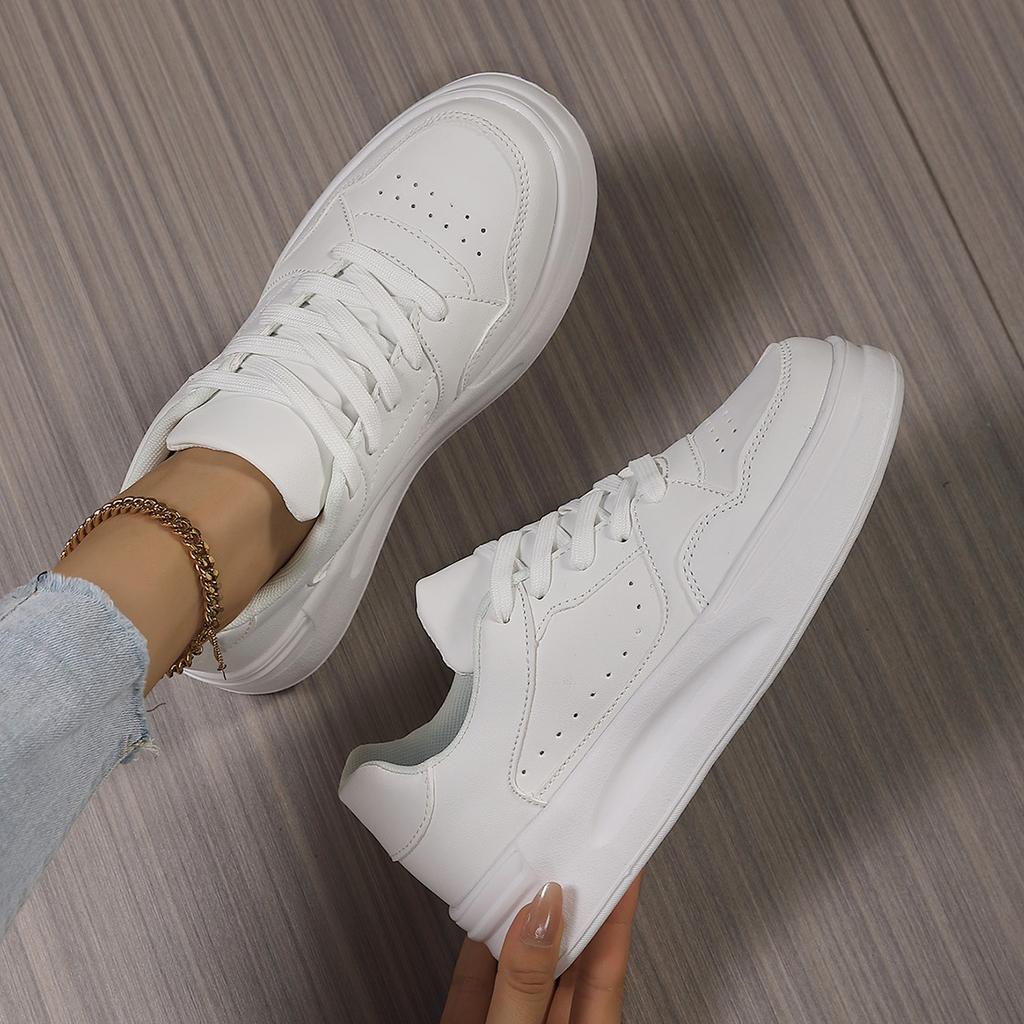 Trendy couple fashion board shoes soft sole comfortable casual sports single shoes lace up light outdoor flats
