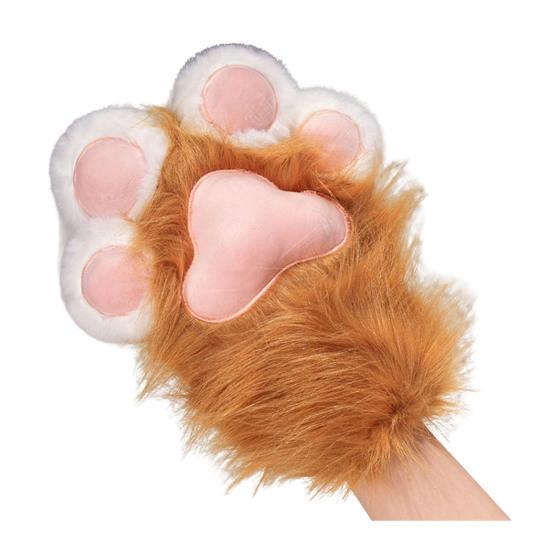 1 Stück Tierpfoten-Handschuh Stiefel Plüsch Fellige Pfote Schuh Flauschig Niedlich Katzenpfoten-Handschuh Cosplay-Zubehör für Kostümpartys Tier-Themenpartys