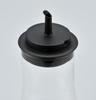 iwaki AGC Techno Glass Glass Soy Sauce Jug for Soy Sauce 120ml Seasoning Container with Lid Heat-resistant Drip-resistant Leak-resistant KT5031-BK